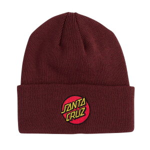 y SANTA CRUZ / CLASSIC DOT BEANIE / MAROON z T^N[Y jbgLbv r[j[ }[ Cbh o[KfB XP[g{[h Xm[{[h