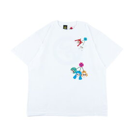 【 ROLLING CRADLE / RC × PUNK DRUNKERS COSPLAYGIRL CHERRY TEE / WHITE 】 ローリングクレイドル ロリクレ 半袖 Tシャツ ホワイト 白 PUNK DRUNKERS パンクドランカーズ