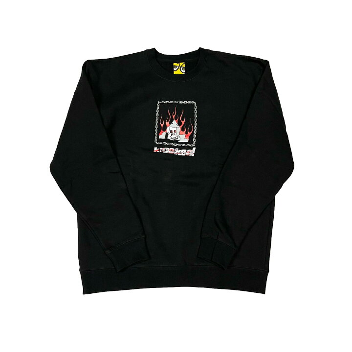 楽天市場】【 KROOKED / CHAIN FRAME CREW SWEAT / BLACK 