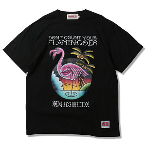 �y ANIMALIA / FLAMINGO S/S TEE / BLACK �z �A�j�}���A ���� T�V���c �u���b�N ��