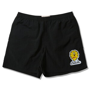 �y ANIMALIA / EASY NYLON SHORTS PFFT / BLACK �z �A�j�}���A �V���[�g�p���c �V���[�c �n�[�t�p���c �i�C���� ���� �u���b�N ��