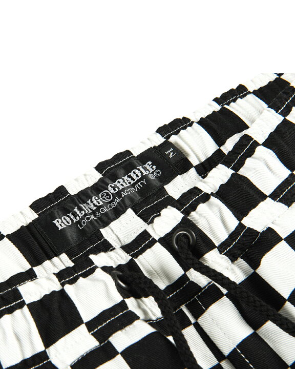 楽天市場】【 ROLLING CRADLE / RC CHECKER WIDE PANTS / WHITE 