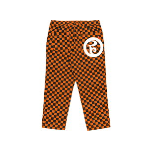 �yROLLING CRADLE / RC CHECKER WIDE PANTS / ORANGE×BLACK�z���[�����O�N���C�h�� �����N�� �p���c �C�[�W�[�p���c �`�F�b�N �`�F�b�J�[ ���C�h�p���c �I�����W �u���b�N �������C�h�p���c �`�F�b�N���p��