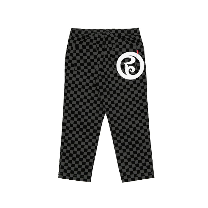 楽天市場】【 ROLLING CRADLE / RC CHECKER WIDE PANTS / GRAY × BLACK 