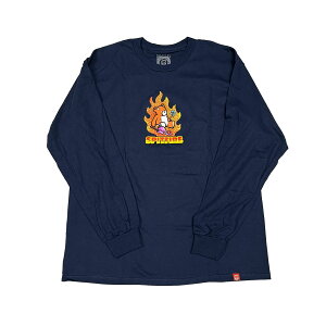 �y SPITFIRE / LIL BEATDOWNS L/S TEE / NAVY �z �X�s�b�g�t�@�C�A �X�s�b�g�t�@�C���[ ���� T�V���c �l�C�r�[ �� �X�P�[�g�{�[�h
