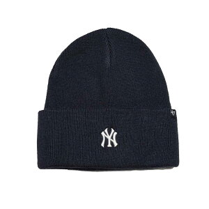�y '47 / BASE RUNNER CUFF KNIT Yankees / NAVY �z �t�H�[�e�B�[�Z�u�� �j�b�g�L���b�v �j�b�g�X �r�[�j�[ MLB �����L�[�X �l�C�r�[ ��