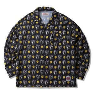 �y ANIMALIA / SWAGGER SHIRTS [KSKUN&PFFT] / BLACK �z �A�j�}���A ���� �V���c �I�[�v���J���[ �|���G�X�e�� ���� �u���b�N ��