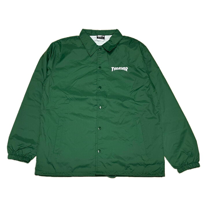 楽天市場】【 THRASHER / MAG LOGO COACH JACKET / IVY GREEN 