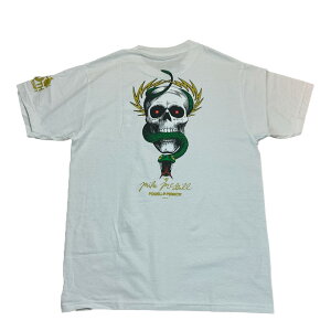 �y POWELL PERALTA / MIKE McGILL SKULL & SNAKE 40TH ANNIVERSARY S/S TEE / WHITE �z �p�E�G�� �}�C�N �}�N�M�� ���� T�V���c �X�J�� �h�N�� �\�[�h �� ���� �z���C�g �� �X�P�{�[ �X�P�[�g�{�[�h