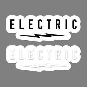 y ELECTRIC / UNDERVOLT CLEAR STICKER z GNgbN XebJ[ V[ Xm[{[h XP[g{[h T[tB St tBbVO