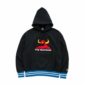 �y TOY MACHINE / TOYMONSTER CHENILLE EMB SWEAT PARKA / BLACK �z �g�C�}�V�[�� �g�C�} �t�[�f�B �p�[�J�[ �X�E�F�b�g �g�C�����X�^�[ ���u���C�� �T�K�� �h�J �u���b�N �� �X�P�{�[ �X�P�[�g�{�[�h
