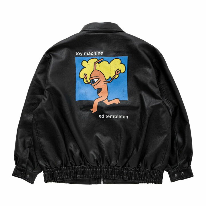 楽天市場】【 TOY MACHINE / FAUX LEATHER JACKET / BLACK 】 トイ 