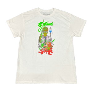 �y TOY MACHINE / SECT-ANIMATOR S/S TEE / WHITE �z �g�C�}�V�[�� ���� T�V���c �z���C�g �� �X�P�[�g�{�[�h
