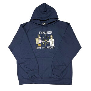 �y THRASHER / [THRASHER×TOY MACHINE] B.T.H. HOODIE / NAVY �z �X���b�V���[ �g�C�}�V�[�� �X�E�F�b�g �p�[�J�[ �t�[�f�B �l�C�r�[ �� �X�P�[�g�{�[�h