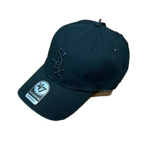 y '47 / CLEAN UP White sox / BLACK × black logo z tH[eB[Zu x[X{[ Lbv MLB zCg\bNX J[uoCU[ obNobN ubN 