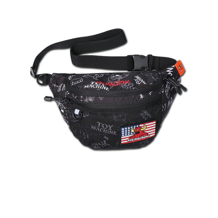 楽天市場】【 TOY MACHINE / TM SLING BAG / BLACK PATTERN 】 トイ 