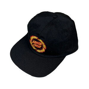 �y SANTA CRUZ / FLAME RINGED DOT SNAPBACK / BLACK �z�T���^�N���[�Y �X�q �L���b�v �X�i�b�v�o�b�N �u���b�N �� �X�P�[�g�{�[�h