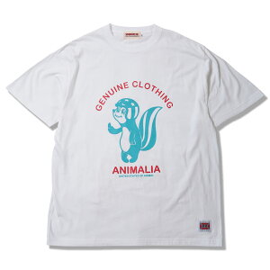�y ANIMALIA / 5.6 oz S/S T-Shirts - KSKUN -?/ WHITE �z �A�j�}���A ���� T�V���c �X�J���N �z���C�g ��