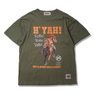 �y ANIMALIA / 5.6 oz S/S T-Shirts - Rollin' - / OLIVE �z �A�j�}���A ���� T�V���c �E�G�X�^�� �J�E�K�[�� �I���[�u �~���^���[ �J�[�L �O���[��