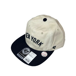 �y '47 / CAPTAIN FIELDSTONE Yankees / SANDSTONE ×NAVY �z �t�H�[�e�B�[�Z�u�� �x�[�X�{�[�� �L���b�v MLB �����L�[�X �t���b�g�o�C�U�[ �X�i�b�v�o�b�N 2�g�[�� �T���h �i�`������