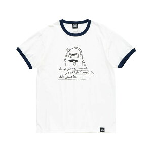 �y TOY MACHINE / YOUTHFULL SECT RINGER SS TEE / WHITE × NAVY �z�g�C�}�V�[�� �g�C�} ���� T�V���c �����K�[ �z���C�g �� �l�C�r�[ �� �X�P�{�[ �X�P�[�g�{�[�h