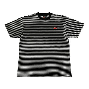 �y SPITFIRE / ETERNAL EMB STRIPE TEE / BLACK ×WHITE �z �X�s�b�g�t�@�C�A �X�s�b�g�t�@�C���[ ���� T�V���c �{�[�_�[ �u���b�N �� �X�P�[�g�{�[�h