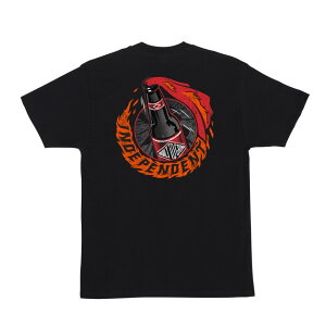 �y INDEPENDENT / FIRE STARTER S/S T-SHIRT / BLACK �z �C���f�B�y���f���g �C���f�B ���� T�V���c �u���b�N �� �X�P�{�[ �X�P�[�g�{�[�h