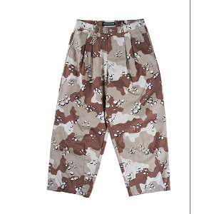 �y ROLLING CRADLE / CAMO TUCK PANTS / BEIGE �z���[�����O�N���C�h�� �����N�� �p���c ���C�h �f�U�[�g �J�� �J���t���[�W�� ����