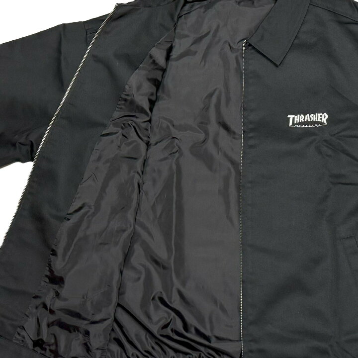楽天市場】【 THRASHER / TWILL ZIP JACKET / BLACK 】 スラッシャー 