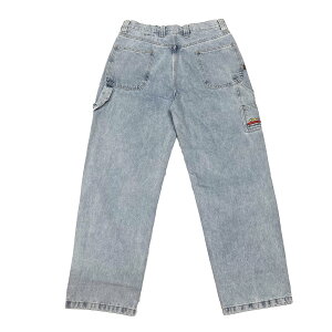 �y KROOKED / KOFFIN CARPENTER PANTS / BLEACHED DENIM �z �N���L�b�h �f�j�� �y�C���^�[ �p���c �C���f�B�S �u���[ �� �u���[�` �X�P�[�g�{�[�h
