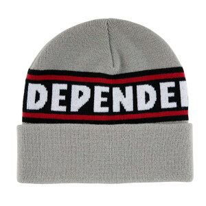 �y INDEPENDENT / BAR LOGO BEANIE / GRAY �z �C���f�B�y���f���g �X�q �j�b�g�L���b�v �r�[�j�[ �O���[ �D �X�P�[�g�{�[�h