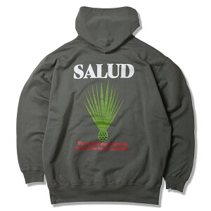 �y ANIMALIA / 10oz P/O Hoodie(loop terry) - SALUD / STONE GREEN �z �A�j�}���A �t�[�f�B �p�[�J�[ �X�E�F�b�g �v���I�[�o�[ �X�g�[�� �O���[�� �� ���ԐF ������