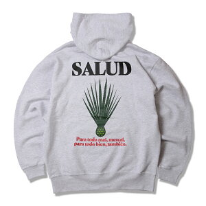 �y ANIMALIA / 10oz P/O Hoodie(loop terry) - SALUD / GRAY �z �A�j�}���A �t�[�f�B �p�[�J�[ �X�E�F�b�g �v���I�[�o�[ �O���[ �D