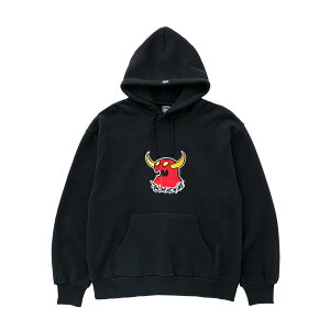 �y TOY MACHINE / MARKED MONSTER EMBRO. SWEAT PARKA / BLACK �z �g�C�}�V�[�� �g�C�} �t�[�f�B �p�[�J�[ �X�E�F�b�g �h�J �u���b�N �� �X�P�{�[ �X�P�[�g�{�[�h