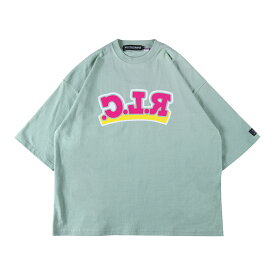 【 ROLLING CRADLE / .C.L.R TEE / GREEN 】　ローリングクレイドル　ロリクレ　半袖Tシャツ　Tシャツ　オーバーサイズ　グリーン　緑　くすみカラー　送料無料