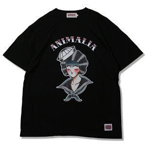 �y ANIMALIA / WALL-EYED SAILOR GIRL / BLACK �z �A�j�}���A �Z�[���[ ���� ���� T�V���c �u���b�N �� ��������