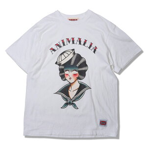 �y ANIMALIA / WALL-EYED SAILOR GIRL / WHITE �z �A�j�}���A �Z�[���[ ���� ���� T�V���c �z���C�g �� ��������