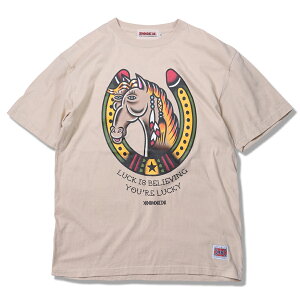 �y ANIMALIA / LUCKY HORSE S/S / BEIGE �z�A�j�}���A ����T�V���c T�V���c �x�[�W�� ���������u�����h �O���t�B�b�NT�V���c �����Y �A�j�}���AT�V���c �u�����h�����YT�V���c �����YT�V���c �����u����