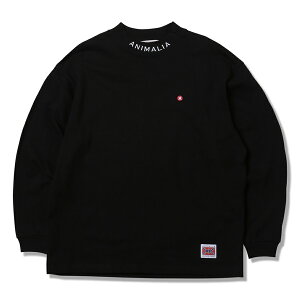 �y ANIMALIA / HEAVY Oz. L/S MOCK NECK / BLACK �z �A�j�}���A ���� �����O T�V���c�@����T �w�r�[�I���X ���� ���b�N�l�b�N �u���b�N �� ��������