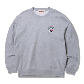 【 ANIMALIA / CREW NECK SWEAT - Cheesy Rider - / GRAY 】　アニマリア　クルーネック　トレーナー　スウェット　グレー　灰色　送料無料