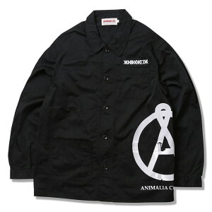 �y ANIMALIA / SWAGGER Coveralls / BLACK �z �A�j�}���A�@�J�o�[�I�[���@�W���P�b�g�@�V���c�W���P�b�g�@�u���b�N�@���@��������