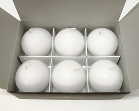 【蝋燭】ペガサスキャンドル 『水珠』(すいじゅ)用取替ローソク 6ヶ入 浮きローソク 満あかり みちあかり