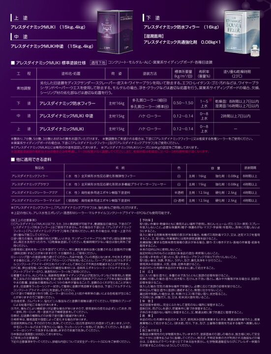 楽天市場】アレスダイナミックMUKI 淡彩色 4kg 関西ペイント/水性/外壁 