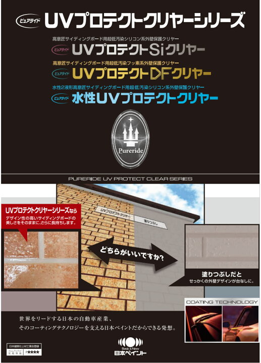 楽天市場】ピュアライド UVプロテクトDFクリヤー 艶有り 3kgセット(約 