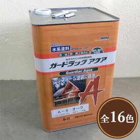 ガードラックアクア A-5 チョコレート　14kg（約140平米/1回塗り）　屋内外用/水性/半造膜/塗りつぶし/高耐久/防虫防腐/和信化学