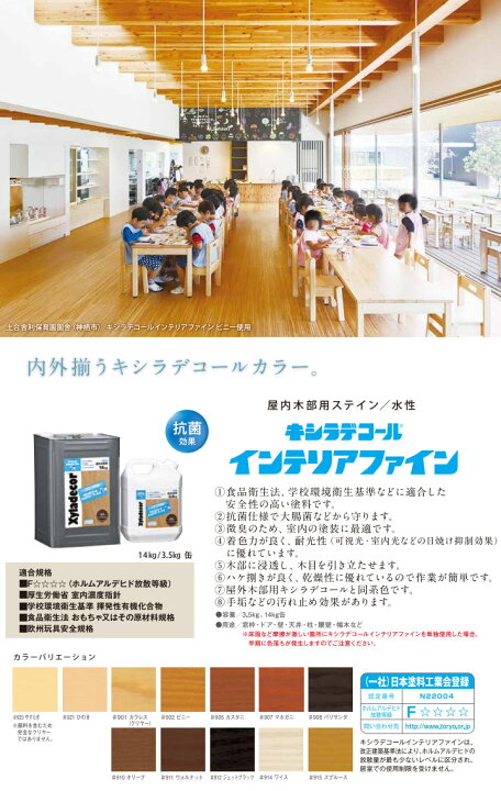 楽天市場】キシラデコールインテリアファイン 14kg 大阪ガスケミカル 