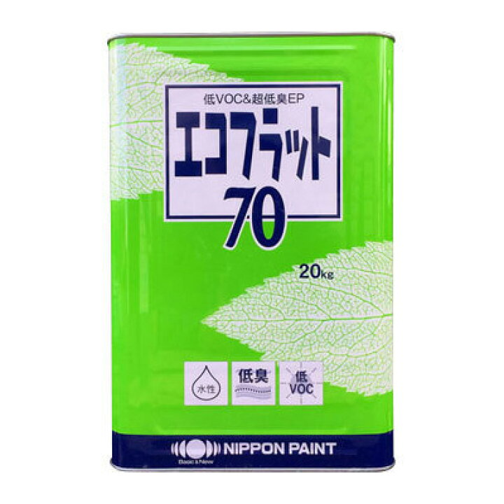 楽天市場】エコフラット70 艶消し 濃彩(青・緑系)色 20kg(約150平米/1 