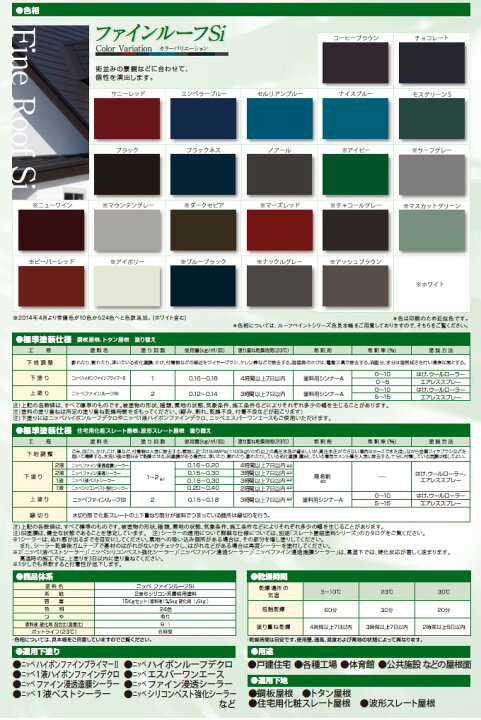 楽天市場】ファインルーフSi 15kgセット (約60平米/2回塗り) 日本 