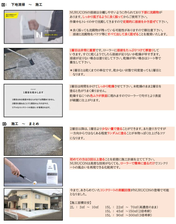 楽天市場】NURUCON(ヌルコン) 純正シーラー 9kgセット(約45平米 