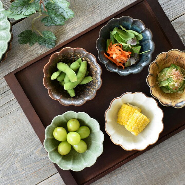 美濃焼 こまめ小鉢 12.4cm 5個セット ミニ小鉢 和食器 食器セット 美濃焼 小鉢 A0000407 - 食器専門店｜白いごはん器のお店  らいすぼーる 4枚 日本製 美濃焼 菊線 小付 小鉢 和え物 おつまみに